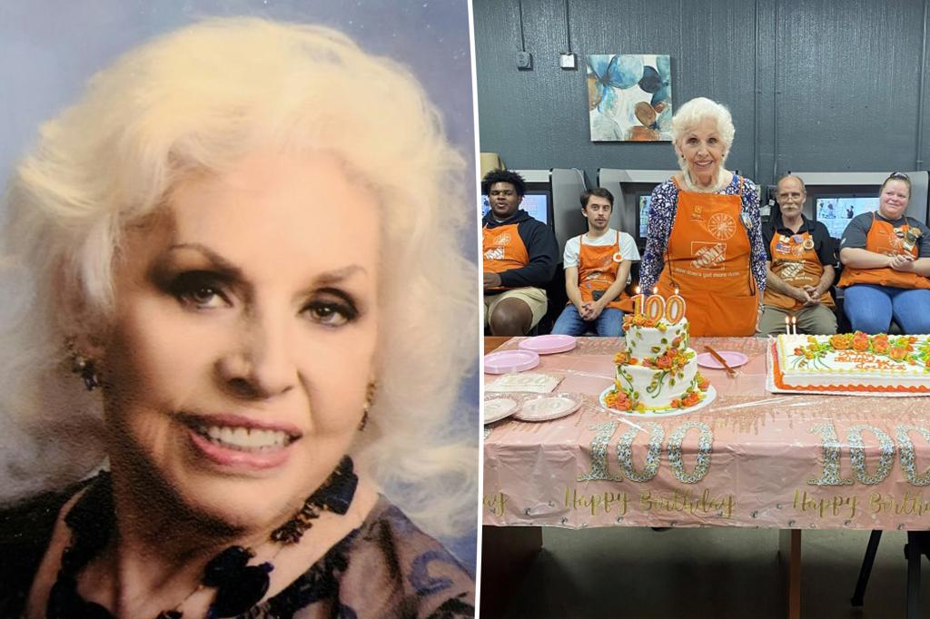 The oldest Home Depot employee, 100, still helping customers