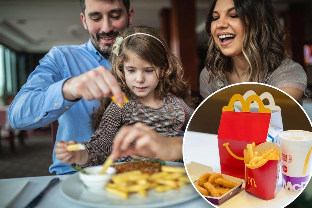 Adults are proudly ordering the child's menu