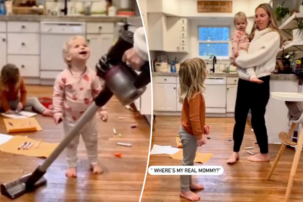 Twin mothers exchange places to deceive their children in Tiktok video